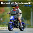 thumbnail image 5 of TOXOZERS Mini Bike,50cc 2-Stroke Dirt Bike for Backyard & Trail,20 MPH Max Speed,180 lbs Weight Limit, 5 of 6