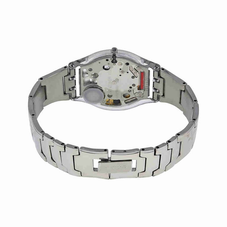 Swatch SFK300G Women s Swiss Made Silver Dial Stainless Steel Quartz Watch Walmart