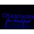 thumbnail image 2 of Glowneon Champagne For Breakfast Neon Sign, Champagne Led Light, 2 of 4