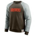 thumbnail image 2 of Men's Darius Rucker Collection by Fanatics Brown/Heather Gray Cleveland Browns Colorblock Pullover Sweatshirt, 2 of 4
