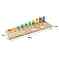 thumbnail image 2 of Juego de matemáticas de madera número de tablero rompecabezas clasificación juguetes Montessori, Abanopi Tablero de juego de matemáticas Sincero Electrónica, 2 of 3