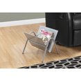 thumbnail image 2 of Monarch Metal Magazine Rack in Silver, 2 of 3