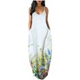 thumbnail image 2 of LSLJS Women Casual Plus Size Print Pockets Sleeveless Maxi Long Dress, 2 of 4