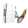 thumbnail image 4 of M Buder 85mm (3.375 inches) 3 in 1 Electrical Tachometer Oil Pressure Water Temp Gauge 6000 RPM 0-150 PSI for RV Yacht Truck with 7 Colors Backlight White Dial Silver Bezel, 4 of 9