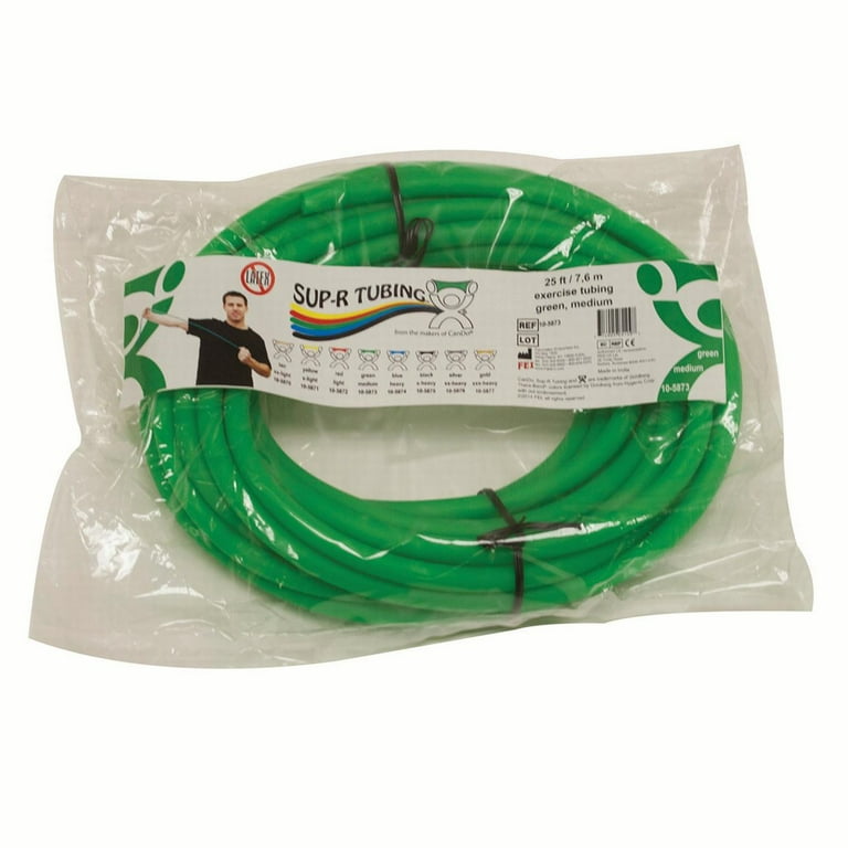 CanDo Latex Free Exercise Tubing - 25' roll - Green - medium CanDo Latex Free Exercise Tubing - 25' roll - Green - medium