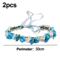 thumbnail image 2 of Diademas florales para boda, aro para el pelo nupcial, cinta de hoja para mujer, sombrerería de fiesta, accesorios de Navidad, 2 of 5