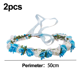 thumbnail image 2 of Diademas para el pelo con diseño de flores para boda, novia, diadema para mujer, cinta con hojas, tocado para fiesta, accesorios navideños, 2 of 5