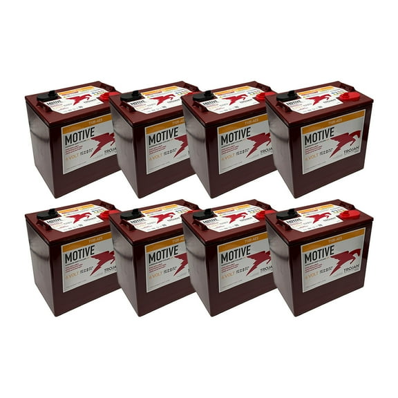 Set of 8 | Trojan T105-AES 6 Volt Deep Cycle AGM Battery | Maintenance Free