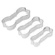 thumbnail image 1 of 3 Pcs Stainless Steel Bakeware Dog Bone Cookie Cutters Treats Banana Case Silicone Baking Tray Baking Tins Silicone Loaf Pan, 1 of 4