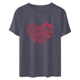 thumbnail image 4 of Cadeaux de la Saint-Valentin T-shirt Décontracté à Manches Courtes et Col Rond pour Femmes avec Imprimé Arbre de Noël, 4 of 6