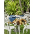 thumbnail image 3 of Outdoor Tablecloth with Umbrella Hole for Patio/Picnic/Party/Camping, Sunflower Eucalyptus Waterproof Table Cloth Round Cover Washable, Farmhouse Weeping Botanical Linen (Dia 60"), 3 of 8