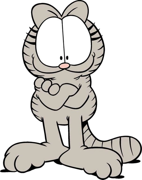 Garfield The Cat Nermal Happy Mood Cartoon Character Wall Art Sticker