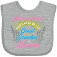 thumbnail image 3 of Inktastic Great Granddaughter Great Grandpa Girls Baby Bib, 3 of 4