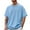 Light Blue, variant on Men's Sports T Shirt Short Sleeved Basketball Warm Up Quick Drying Sweat Wicking Trendy Athletic Apparel for College Students