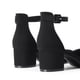 thumbnail image 4 of Zapatos de Tacón Bajo con Bloque Nubuck Negro para Mujer DREAM PAIRS, 4 of 7