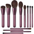 thumbnail image 1 of 12Pcs Makeup Brushes Set, Premium Synthetic Foundation Powder Concealers Eye Shadows Makeup Brushes, 1 of 4