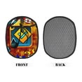 thumbnail image 2 of Lsque Geometry Dash Pattern Oven Mitts and Pot Holders, Kitchen Oven Glove High Heat Resistant 500 Degree with Non-Slip Silicone Surface-2PCS, 2 of 7