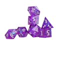 thumbnail image 2 of Juego de dados de resina, juego de dados poliédricos de 7 piezas, dados poliédricos de resina, juego de dados para juegos de mesa, funcionalidad de alta precisión, 2 of 8