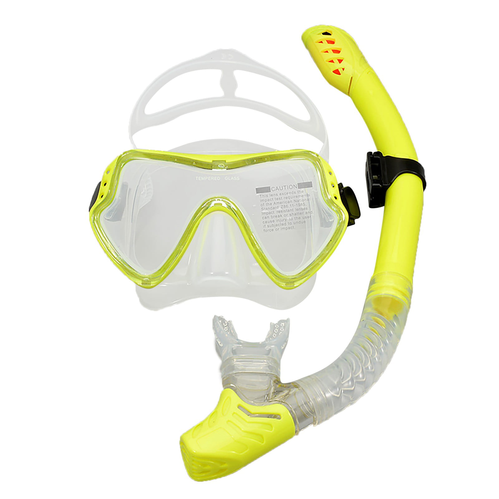 Silicone Tempered Glass Wet Snorkel Snorkeling Sleeve For Children's Diving Mask 