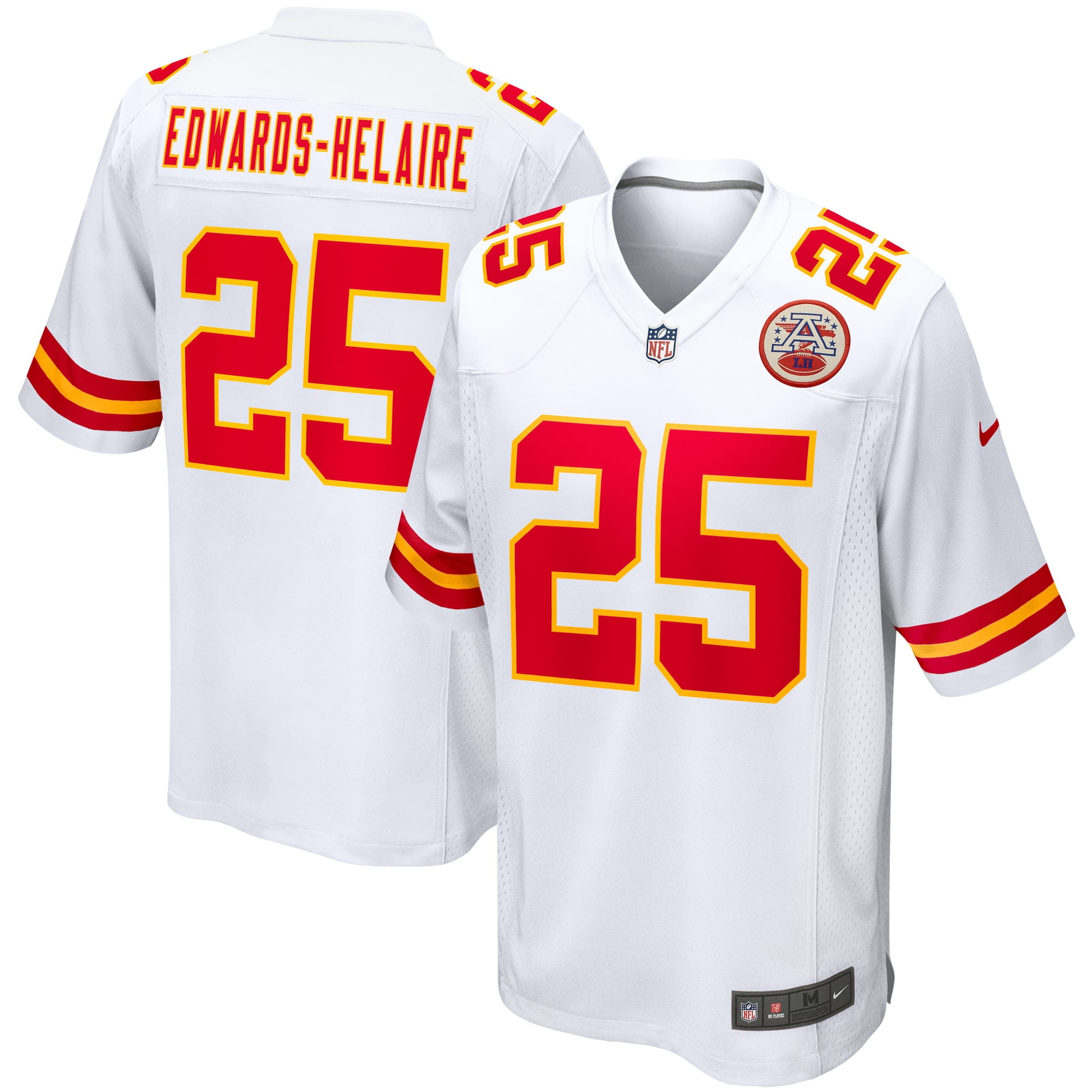 Clyde Edwards-Helaire Kansas City Chiefs Nike Game Jersey - White - Walmart.com ...