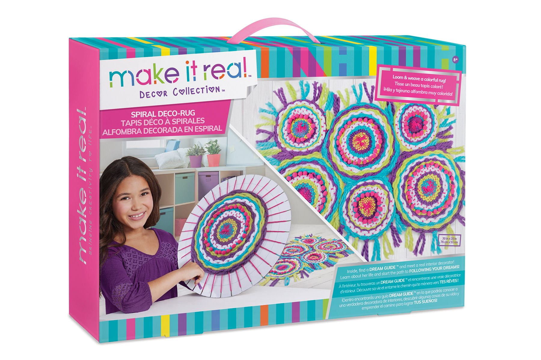 Spiral DecoRug Kids Craft Kit