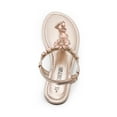 thumbnail image 5 of DREAM PAIRS Flat Sandals for Women Dressy Rhinestone T-Strap Thong Flat Sandals  for Summers Dress Beach, 5 of 5