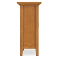 thumbnail image 5 of Simpli Home Redmond 32 inch Wide Solid Wood Transitional Low Storage Cabinet in Light Golden Brown, 5 of 12