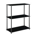 thumbnail image 3 of Convenience Concepts 157012BLBL Designs2Go Classic Glass 3 Shelf Bookcase, Black, 3 of 4
