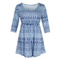 thumbnail image 2 of Vestido Maxi Femenina Estampado Floral Diseño Cómodo Transpirable Suave Deportiva Verano L Baoblaze Summer Beach T-shirt Dress, 2 of 8