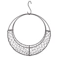 thumbnail image 1 of FELTECHELECTR Cesta con forma de luna: cesta colgante con marco de metal y corona de alambre de hierro para suculentas. Soporte decorativo para flores para el hogar y el jardín., 1 of 4