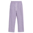 thumbnail image 6 of Dwelliawo Men's Baggy Sweatpants Elastic Waist Straight Leg Workout Pant Athletic Fleece Lightweight Sweatpants with Pocket Winter Loose Pants Light Purple XL, 6 of 7