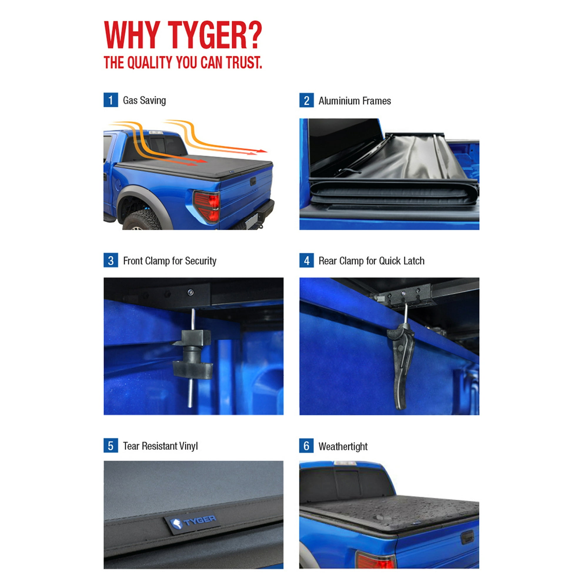 Tyger Auto T3 Tri Fold Truck Tonneau Cover Tg Bc3f1041 Works With 2015 2019 Ford F 150 Styleside 5 5 Bed Walmart Com Walmart Com