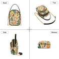 thumbnail image 3 of FORMRS Crossbody Bag for Women Quilted Travel Shoulder Cell Phone Purse with Chain Strap Handbag, Orange Leaves, 3 of 7