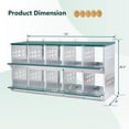 thumbnail image 4 of 10 Compartment Chicken Nesting Boxes, Easy Egg Collection & Assembly, Metal Nesting Boxes Chicken Egg Laying Box for Hens/Ducks, Green, 4 of 7