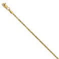 thumbnail image 1 of 14k Yellow Gold 1.5mm Rope Chain Anklet Ankle Bracelet, 1 of 6