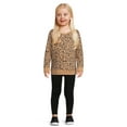 thumbnail image 2 of Garanimals Toddler Girl Long Sleeve Print Fleece Sweatshirt, Sizes 2T-5T, 2 of 6