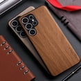 thumbnail image 2 of Case for Samsung Galaxy S24 Plus S23 Ultra FE 5G bamboo wood pattern Leather back cover for samsung galaxy s24 ultra plus case, 2 of 5
