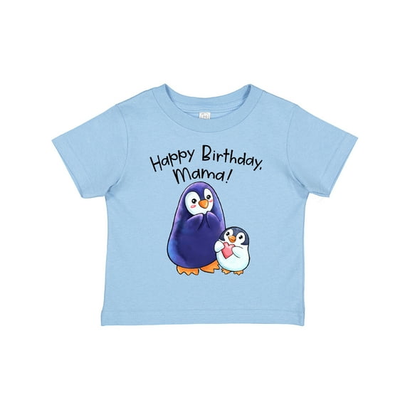 Inktastic Happy Birthday, Mama Cute Penguins Boys or Girls Toddler T-Shirt