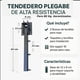 thumbnail image 4 of Tendedero Plegable, Retráctil, Modelo Económico, para tendido y Secado de Ropa. Fácil Instalación, Tendedero para Ropa, Balcón, Patio, Terraza (3 Líneas con cordón), 4 of 8