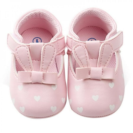 

Promotion!autumn shoes cute rabbit ears PU sweet princess shoes non-slip soft bottom baby toddler shoes