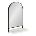 thumbnail image 1 of Kate and Laurel Chadwin Arch Wall Mirror with Shelf, Black 12x20, 1 of 10