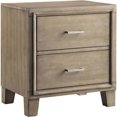 thumbnail image 2 of Furniture of America Amaya Nightstand with 2-Drawer, Gray, 2 of 6