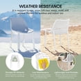 thumbnail image 3 of WestinTrends Playa Outdoor Stackable Modern Plastic Dining Chairs (Set of 2), White, 3 of 13