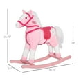 thumbnail image 4 of Kids Rocker Rocking Horse Kids Plush Toy Rocking Horse Pony Toddler Ride on Animal Rocker,Toddler Rocking Chair, 4 of 6