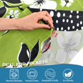 thumbnail image 3 of Yayeee Kitchen Curtains Tier Pair Light Filtering 27"x24" Rod Pocket Short Cafe Window Panel, Retro Floral, 3 of 7