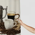 thumbnail image 3 of Shiartex Coffee Pot Coffee Beans Printed Shower Curtain Set Waterproof Polyester Fabric Bathroom Decor 100% Polyester Home Bathtubs Bathroom Decor with Hooks 60x72, 3 of 7