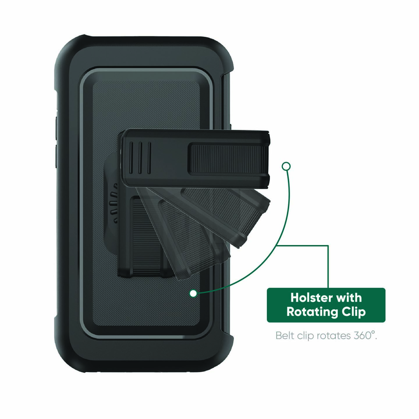onn. Rugged Phone Case with Built-in Microbial Protection for Samsung Galaxy S10 and S10+ - image 3 of 7
