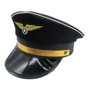 Children's Captain Hat Pilot Bonnet for Men Fashion Hats Bonnets Fancy Dress Cosplay Costume