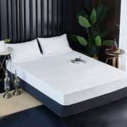 CALIDAKA Bed Cover Pad Mattress Protector Solid Elastic Band
