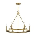 thumbnail image 3 of Trade Winds May 6-Light Chandelier in Natural Brass, 3 of 6